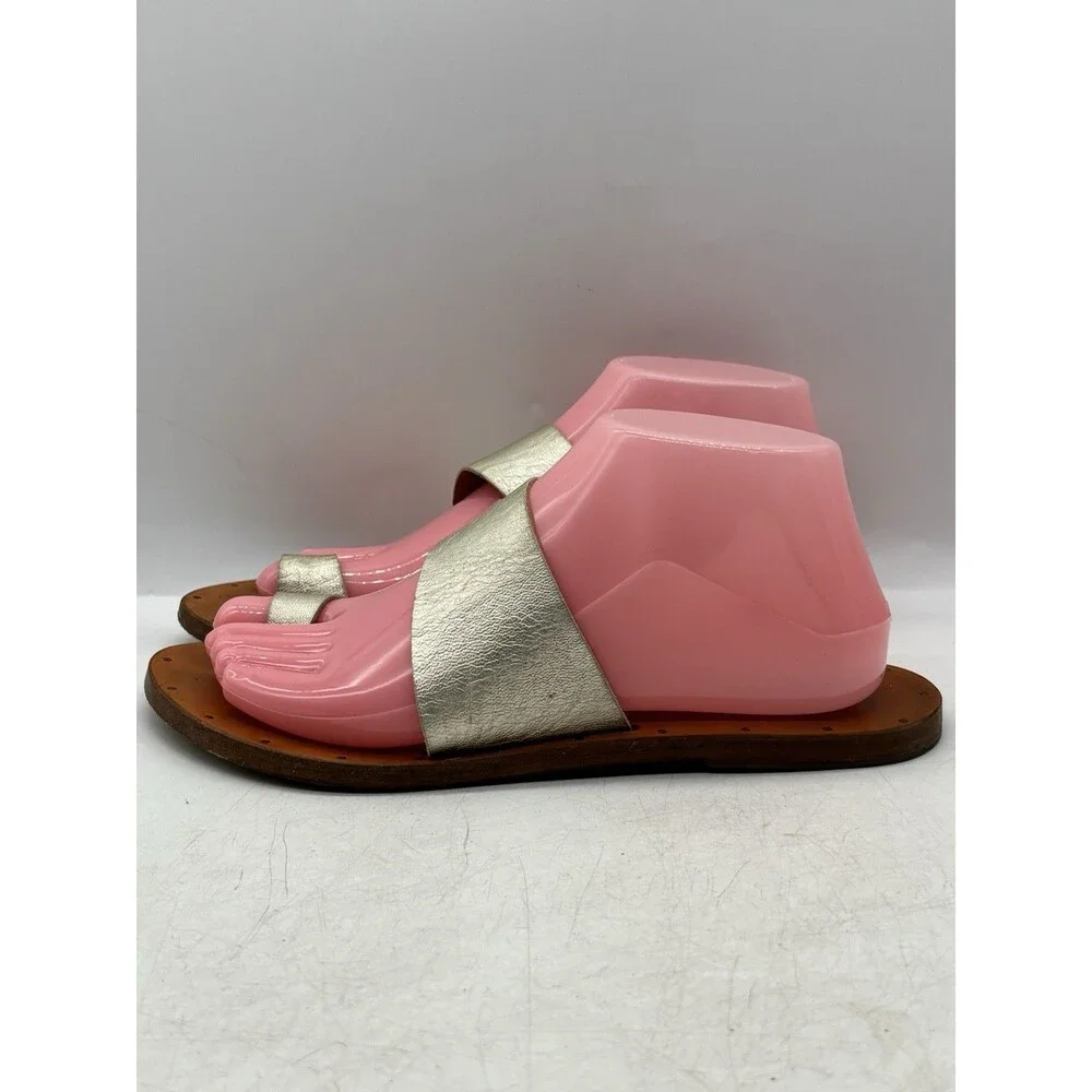 Beek Finch Toe Ring Sandals Handmade Leather Women’s Size 8 Anthropologie
